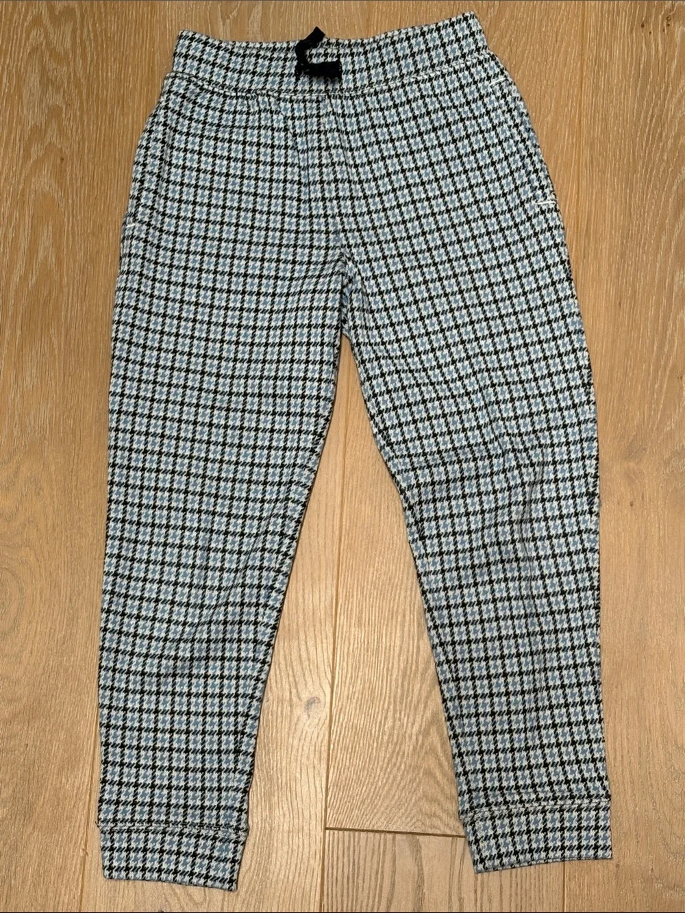 Janie and Jack Black and White Houndstooth boys Casual Pants